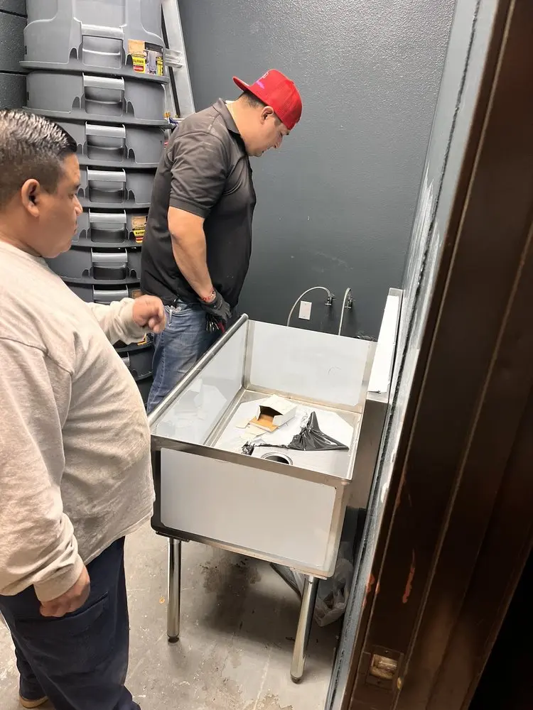 Commercial plumbing and sink installation in Marblehead